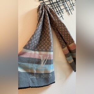 Louis Vuitton Monogram Scarf Oversized Wrap Shawl